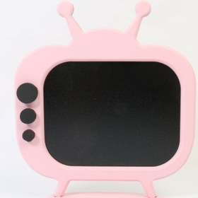 تصویر تخته سیاه فانتزی گچی طرح تلویزیون ا TV design blackboard TV design blackboard