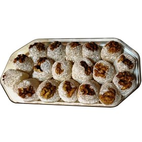 تصویر باسلوق با مغز گردو و پودر نارگیل با طعم ترکی 1 کیلو گرم 