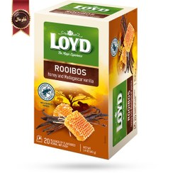 تصویر چای رویبوس کیسه ای لوید LOYD مدل عسل و وانیل Honey and Vanilla پک 20 تایی 