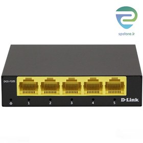 تصویر سوییچ شبکه 5 پورت گیگابیتی و دسکتاپ دی لینک مدل DGS-F105 فلزی D-Link DGS-F105 5-Port Gigabit Desktop Switch