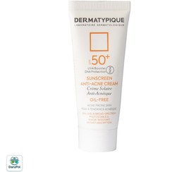 تصویر کرم ضد آفتاب SPF 50 بی رنگ مناسب پوست چرب و آکنه ای 50 گرم 