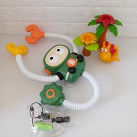 تصویر دوش اسباب بازی طرح ربات کد 8754 رنگ یاسی 