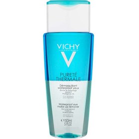 تصویر پاک کننده دوفاز آرایش چشم پیورترمال ویشی vichy Waterproof Eye make up Remover