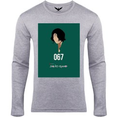 تصویر تیشرت آستین بلند مردانه طرح اسکویید گیم کد 2172 