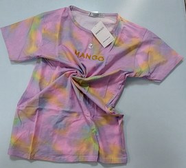 تصویر تیشرت زنانه نخی منگو طرح دار بنگلادشی - مدیوم M / ۱۷۵۰۰۰ T-shirt Mango