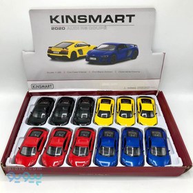 تصویر ماکت ماشین فلزی آیودی آر هشت kinsmart Audi R8 