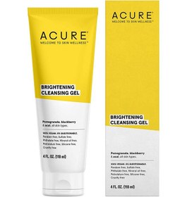 تصویر ژل پاک‌کننده روشن‌کننده ۱۱۸ میلی‌لیتر برند acure Brightening Cleansing Gel 118ml