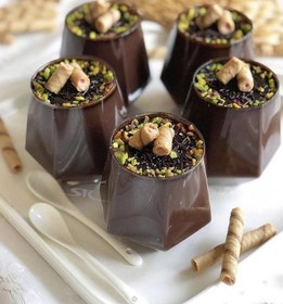 تصویر لیوان شش ضلعی دلی بسته ۶ عددی طرح دار 