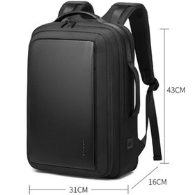 تصویر کوله پشتی ضد آب بنج مدل S56 مناسب برای لپ تاپ 15.6 اینچی Bange waterproof backpack model S56 suitable for 15.6 inch laptop