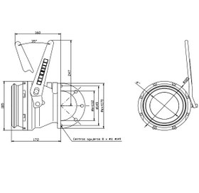 تصویر شیر تخلیه تانکر 4 اینچ , برند ET ساخت ایران API Adaptor