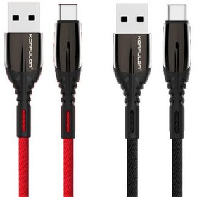 تصویر کابل 1 متری Type-C کانفلون S93 Konfulon S93 1m USB to USB Type-C Charging Cable