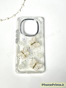 تصویر کاور شفاف شاین پروانه‌ای فانتزی شیائومی POCO X3 | قاب فانتزی لوکس با بدنه فوق‌محکم، فیت دقیق دکمه پاور و محافظ حرفه‌ای لنز - طلایی قاب شفاف شاین شیائومی پوکو X3 | طرح پروانه برجسته سه‌بعدی با کیفیت پریمیوم poco x3 pro