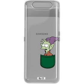 تصویر قاب گوشی تی پی یو شفاف مناسب برای Samsung A80 طرح الفو 