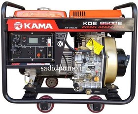 تصویر موتور برق گازوئیلی/دیزلی kde6500e کاما, پنج کیلو وات 