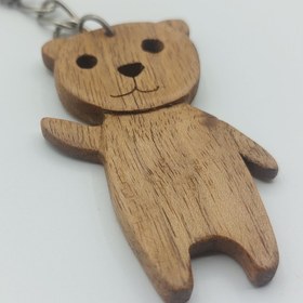 تصویر جاکلیدی خرس چوبی 