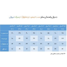 تصویر ست تی شرت و شلوارک پسرانه نیروان مدل 2102 -5 