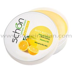 تصویر کره بدن لیمو و شی باتر شون حجم 200 میلی لیتر Schon Lemon and Shea Butter Body Butter 200 ml