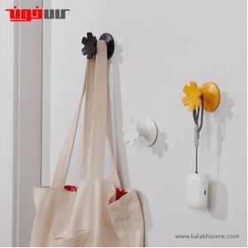 تصویر آویز چسبی ایکیا JORDBORR IKEA Hook, self-adhesive, snowflake/multicolour