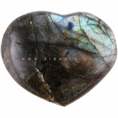 تصویر راف قلب لابرادوریت labradorite handmade pendant