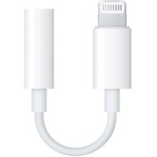 تصویر مبدل لايتنينگ به جک 3.5 ميلی متری هدفون اورجینال اپل Apple Lightning to 3.5mm Headphone Jack Adapter