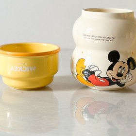 تصویر ماگ درب کاسه سرامیکی شخصیت های دیزنی 