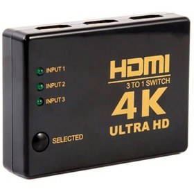 تصویر سوییچ 3 پورت HDMI مدل MW-NET 4K ULTRA 