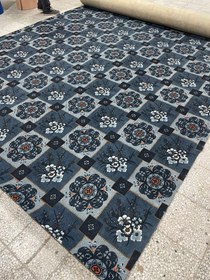 تصویر موکت آریس سرمه ای 