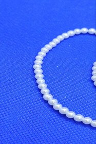 تصویر مروارید سنگی سایز ۴ سفید 