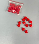 تصویر مهره پاستیلی قلب برجسته - پک ۱۰ عددی 