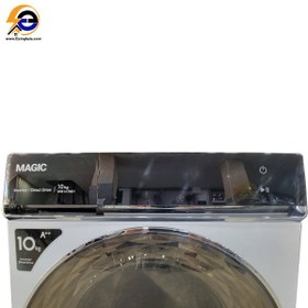 تصویر ماشین لباسشویی مجیک 10 کیلوگرم 1400 دور گیربکسی Full Touch Panel سفید مدل WM147M01 Washing Machine Magic white Model WM147M01