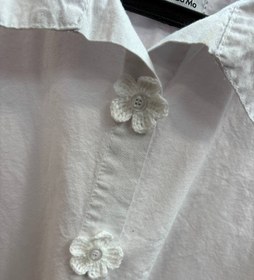 تصویر گل بافت دکمه(پگ ۶ عددی) 