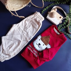 تصویر ست دورس جاگر هاپو کلاه بافتنی - سایز 