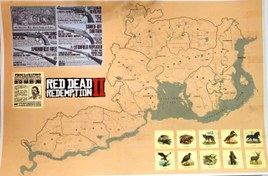تصویر نقشه مپ بازی رد دد reddead redemption ii map 
