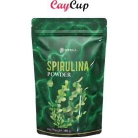 تصویر پودر اسپیرولینا سبز پپتینا peptina green spirulina powder