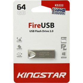 تصویر فلش مموری کینگ‌ استار مدل KS222 ظرفیت 64 گیگابایت ا KS222 64GB USB 2.0 Flash Memory KS222 64GB USB 2.0 Flash Memory