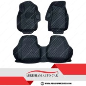 تصویر کفپوش گلدوزی ۶ بعدی ایران خودرو مناسب دنا/دنا پلاس مشکی 