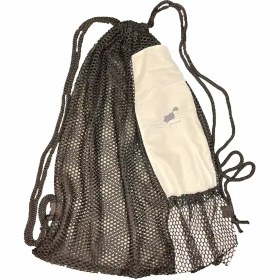 تصویر مش بگ شنا سفید مشکی آکوا اسپرت مدل zebra zebra large mesh bag