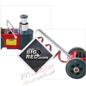 تصویر جک سوسماری بادی بیگ رد تلسکوپی مدل TRA30-2ML ظرفیت 30 تن- 15 تن Big Red 15/30 Ton AirHyd Floor Jack Model TRA30-2ML