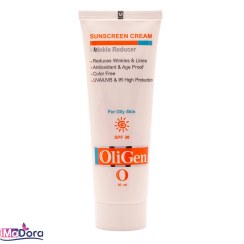 تصویر کرم ضد آفتاب الی ژن بی رنگ مناسب پوست چرب SPF30 OilGen sunscreen for oily skin SPF30 cream 50ml