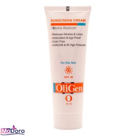 تصویر کرم ضد آفتاب الی ژن بی رنگ مناسب پوست چرب SPF30 OilGen sunscreen for oily skin SPF30 cream 50ml