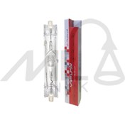 تصویر لامپ متال هالید ۷۰ وات پایه RX7s پارس شهاب | نور آفتابی پرقدرت، مناسب پروژکتور و نورپردازی صنعتی 