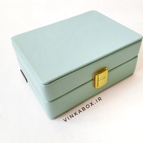 تصویر جعبه جواهرات آوا رنگ سبز آدامسی 