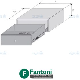 تصویر گاوصندوق کشویی داخل کمد و میز با اثر انگشت کد J-410 فانتونی FANTONI 