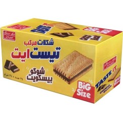 تصویر شوکو بیسکوئیت شیرین عسل مدل تیست ایت 34 گرمی بسته 24 عددی 