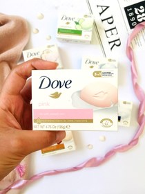 تصویر صابون کرم‌دار Dove اصل – رایحه شیر رنگ آبی | Dove Cream Bar Milk 135g - لایه بردار ملایم Dove Cream Bar Milk 135 g