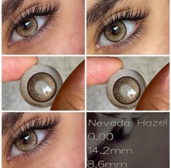 تصویر لنز رنگی عسلی نوادا هازل سلنا 