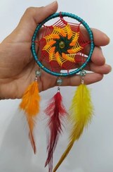 تصویر دریم کچر آویز زیر آینه ماشین ۷ سانت ۳ پر منجوق دار 