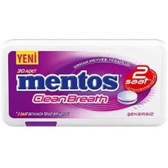 تصویر قرص خوش بو کننده دهان طعم میوه های جنگلی بدون شکر منتوس 30 عددی | mentos 