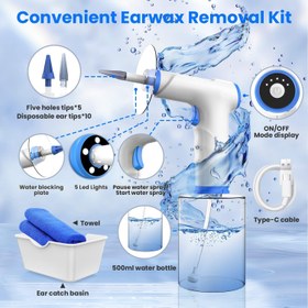 تصویر کیت تمیز کننده گوش YUYUKO با ۴ حالت تمیز کردن 