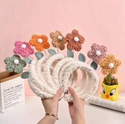 تصویر تل مو طرح گل 